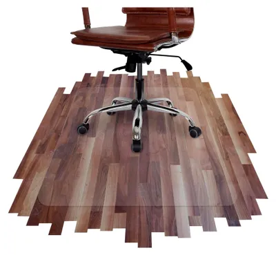 Produktbild von Office Marshal, Bodenschutzmatte für Hartböden aus Polycarbonat, Farbe: Transparent, verschiedene Größen 90x120 cm durchsichtig