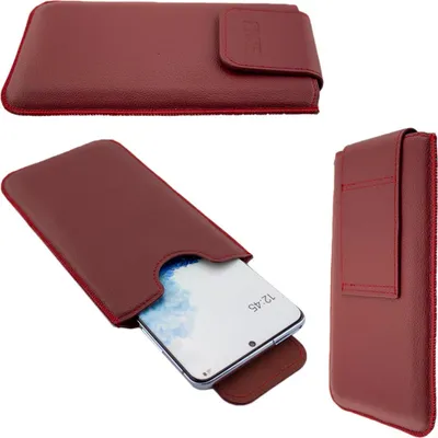 Produktbild von Etui Echtleder Handytasche passend für Samsung Galaxy A26 5G und weitere Samsung Modelle mit einer Größe von 165,5 x 78 x 10,5 mm