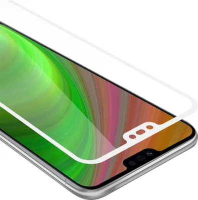 Produktbild von Cadorabo Panzerfolie für Honor 10 Schutzfolie in Weiß Vollbild Folie Tempered Display Schutzglas
