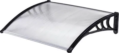 Image de Marquise DIY501, pour porte, 100 x largeur 150 cm, en polycarbonate