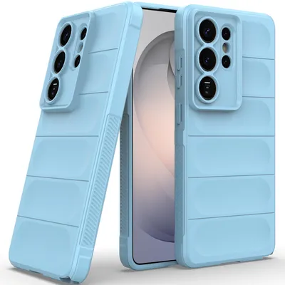 Produktbild von Handyhülle für Samsung Galaxy S26 Ultra Weich TPU Silikon Stossfest Anti-rutsch Hülle Blau