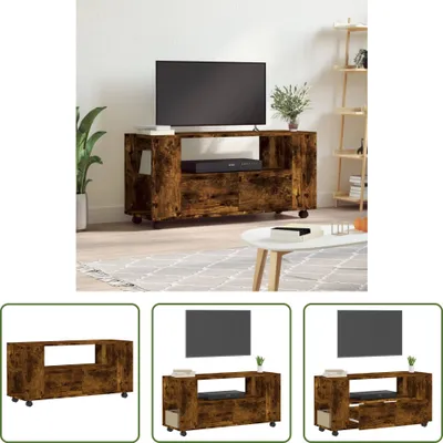 Produktbild von The Living Store TV-Schrank Räuchereiche 102x34,5x43 cm Holzwerkstoff