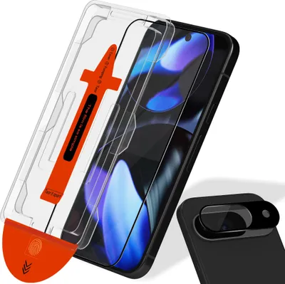 Produktbild von 1-Pack Google Pixel 9 Displayschutzfolie & 1-Pack Kameraschutz - Gehärtetes Glas | [Automatische Installation] - Blasenfrei