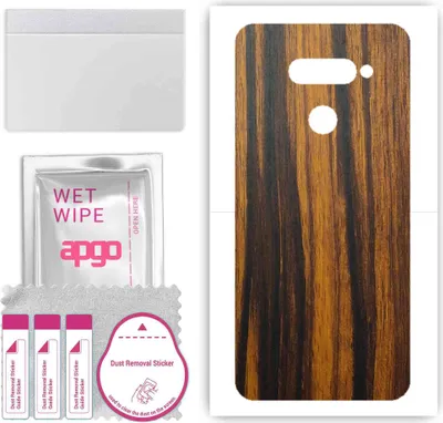 Produktbild von apgo Rückseite Schutzfolie, Skin, kompatibel mit LG K50S, Hinten Displayschutzfolie aus Vinylfolie, kratzfest, einfache Montage - Tigerwood