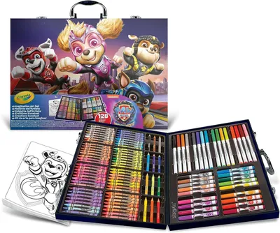 Obrázek produktu pro CRAYOLA - Psí hlídka: Super filmová malovací sada, kreativní sada se 128 dílky, pro děti od 3 let CRAYOLA