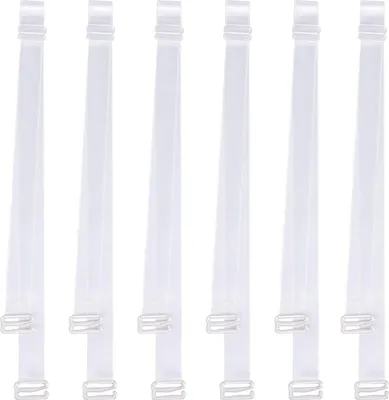 Produktbild von Transparente BH-Träger, 3 Paar unsichtbare, rutschfeste, verstellbare BH-Träger für trägerlose BHs (12 mm)