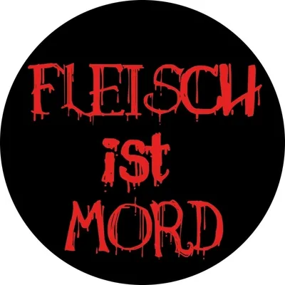 Produktbild von Ansteckbutton 'Fleisch ist Mord'