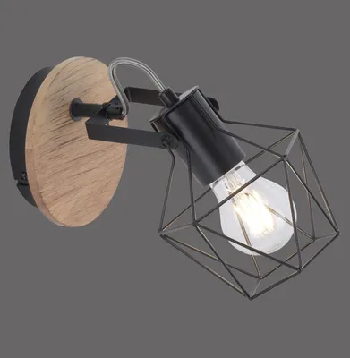 Produktbild von JUST LIGHT JARO Wandleuchte E27 max. 60W Holz-natur 15671-78