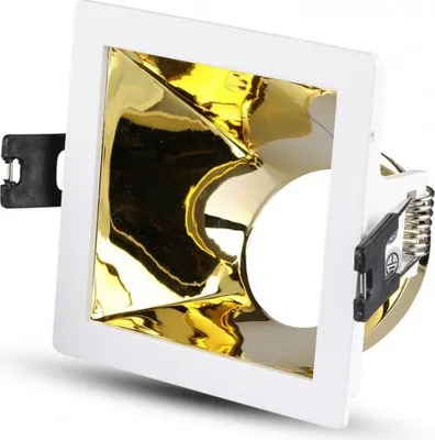 Obrázok produktu pre V-TAC LED reflektor - Zapustené svetlo - GU10 - IP20 - Biela + zlatá