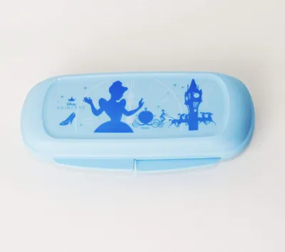 Produktbild von TUPPERWARE TW Prinzessin Box in Pastell Blau Brillenbox Etui Stifte