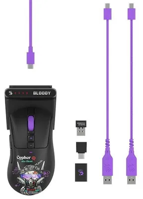 Obrázek produktu pro Myš A4TECH Bloody R73 Ultra Duo Wrls 2,4G+USB Cypher Ghost