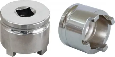 Obrázok produktu pre JMP Nutmuttern-Stecknuss für Schwinge/Rahmen Innen-Ø 34 mm/Außen-Ø 43 mm 4 Haken passend für Kawasaki
