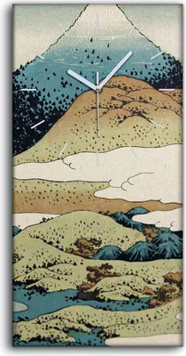 Produktbild von Dekor Leinwand Uhr Wandbilder 30x60 Gemälde Berg Tier Vögel Japanische - weiße Hände