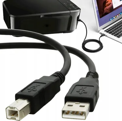 Zdjęcie produktu dla KABEL PRZEWÓD do DRUKARKI SKANERA USB A do B HP 1,5m