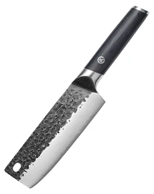 Nakiri-Kochmesser 18 cm, handgeschmiedet, SKD-11 Stahl