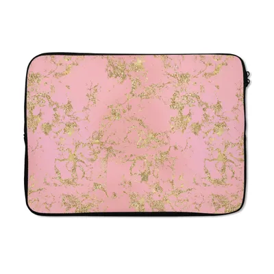 Produktbild von MuchoWow® Laptop Hülle 13 Zoll Marmor - Gold - Glitzer - Design Laptoptasche - Laptophülle - Sleeve - Rundumschutz