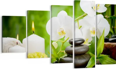 Produktbild von Bild auf Leinwand - Leinwandbild - Blume aromatherapie spa - 100x60cm - Wand Bild - Wanddeko - Leinwanddruck - Bilder - Kunstdruck - Wanddekoration - Leinwand bilder - Wandkunst - EG100x60-2718