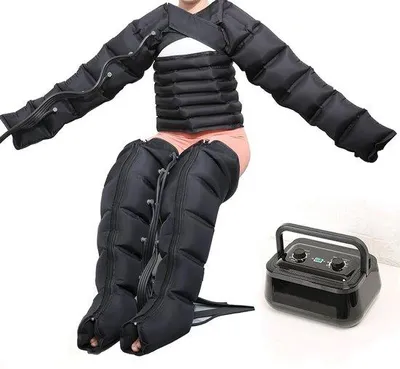 Produktbild von Lymphdrainage-Gerät – Luftdruckmassage – Linderung von Müdigkeit – 6 Luftkammern – Universell – Grau