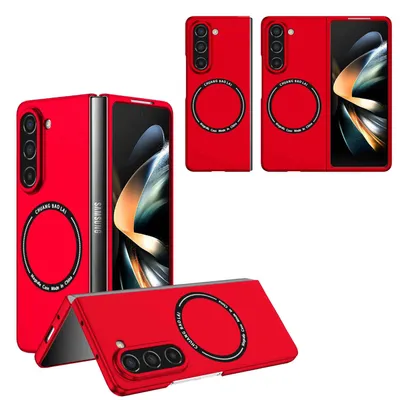 Image de Étui magnétique Magsafe pour Samsung Galaxy Z Fold5 5G, rouge