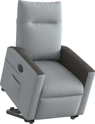 Immagine prodotto di Poltrona Reclinante Alzapersona Elettrica Grigio Chiaro Tessuto