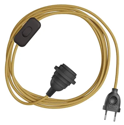 Image de Creative Cables - SnakeBis pour abat-jour - Câblage avec douille et câble en tissu coloré
