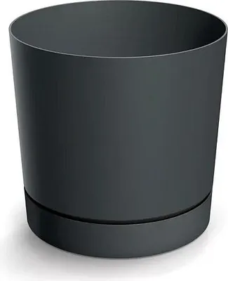 Obrázek produktu pro TUBO P květináč s miskou 39 cm - Barva: tmavě šedá