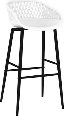 Produktbild von vidaXL Barhocker 2 Stk. Weiß