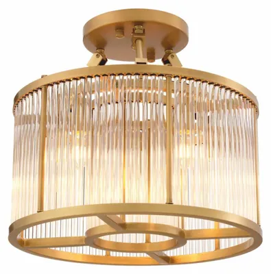 Zdjęcie produktu dla Casa Padrino luksusowa lampa sufitowa do salonu mosiądz antyczny Ø 45 cm - Luksusowe oświetlenie