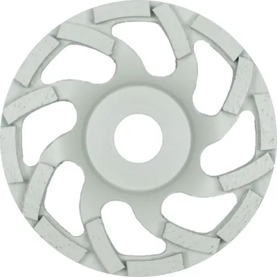 Produktbild von Klingspor DS 600 S Diamantschleifteller, 100 x 7,2 x 22,23 mm 16 Segmente 7,2 x 5,5 mm, Spezialgeometrie Reduzierring 16