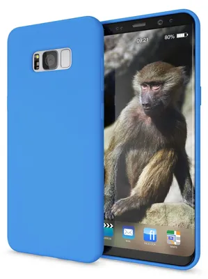 Produktbild von Samsung Galaxy S8 Plus Handy Hülle von NALIA, Ultra-Slim TPU Silikon Neon Case Blau
