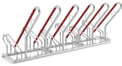Produktbild von Dreifke® Fahrrad Anlehnparker Binz 700 und Binz XL 1000 | Kunststoffummantelt... für 6 Fahrräder
