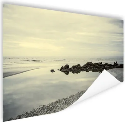 Produktbild von MuchoWow® Poster Strand - Meer - Stein 120x80 cm - Bilder