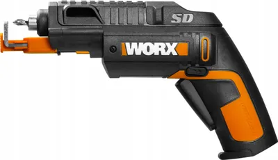 Produktbild von WORX WX255, Elektrischer Schraubendreher, Pistolengriff, 1/4", Schwarz, Orange, 230 RPM, Akku