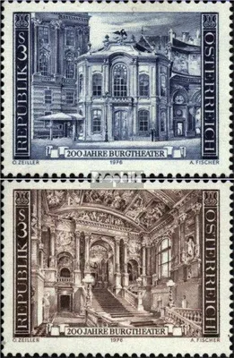 Produktbild von Briefmarken Österreich 1976 Mi 1507-1508 (kompl.Ausg.) postfrisch Burgtheater