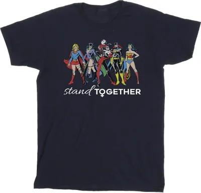 Produktbild von DC Comics - "Women Of DC Stand Together" T-Shirt für Herren BI22142 (XXL) (Marineblau)