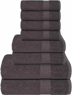 Produktbild von 8-tlg. Handtuch-Set FROGN Anthrazit 360 g/m²