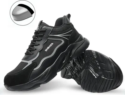 Produktbild von Shraks Moda Sicherheitsschuhe - Arbeitsschuhe für Damen und Herren - Stahlkappe - Sneaker - Atmungsaktives und leichtes Design - Größe 45