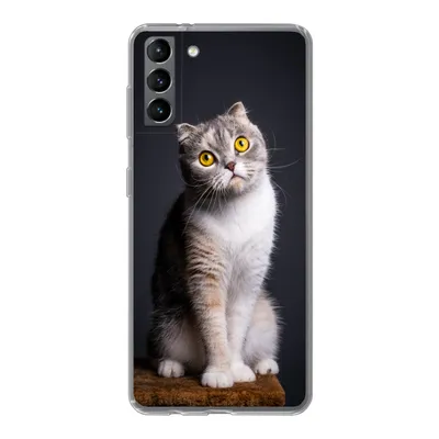 Produktbild von MuchoWow® Handyhülle Schutzhülle Hülle für Samsung Galaxy S21 Plus Katze - Augen - Licht Silikon Softcase Handy Hülle