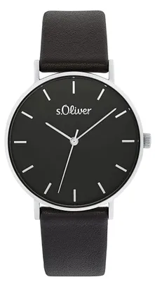 Productafbeelding van s.Oliver dameshorloge, polshorloge, lederen band, modelnummer 2033485