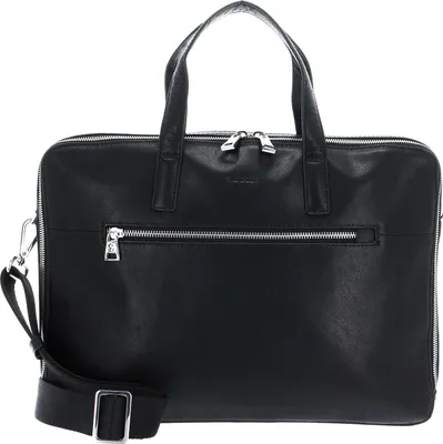 Produktbild von SADDLER Leder Laptoptasche Businesstasche mit Laptopfach Williston Computer Bag Black schwarz