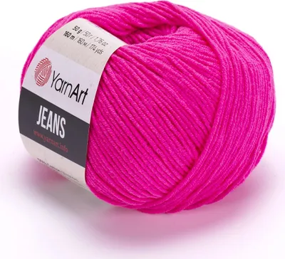 Obrázek produktu pro Yarn Art Jeans 59 Neon Pink Pletací příze