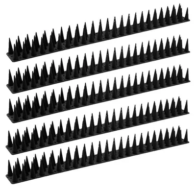 Immagine prodotto di Protezioni per nidi di uccelli, plastica resistente ai raggi UV, facile installazione, colore nero - confezione da 5 pezzi