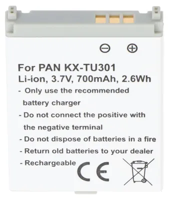 Produktbild von CGA-LB102, KX-TU301, KX-TU321, KX-TU325, KX-TU328 Nachbau Akku von AccuCell