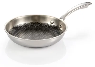 Grillpfanne 20 cm, Edelstahl, Antihaft, für alle Herdarten