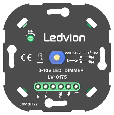 Produktbild von Ledvion LED Dimmer Schalter 10V 240V ohne Abdeckrahmen dimmbar