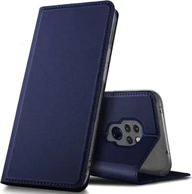 Produktbild von Conie Ultra Slim Klapp Tasche für Huawei Mate 20 Kartenfach Hülle Rundumschutz in Blau