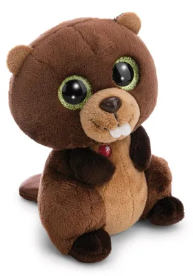 Produktbild von NICI Plüsch GLUBSCHIS Biber Bobston schlenkernd braun 15cm