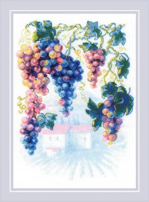 Obrázok produktu pre Súprava Riolis na vyšívanie krížikom "Hojný vinič", 21x30cm