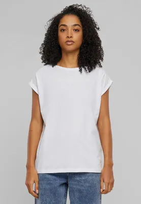Produktbild von Urban Classics Kurzarm-T-Shirt für Frauen Vlony weiß 4XL