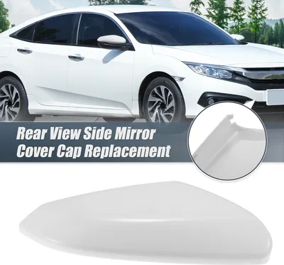 Image de Coque de remplacement pour rétroviseur droit blanc pour Honda CIVIC 2016-2021 - Accessoire de décoration extérieure pour protéger le rétroviseur